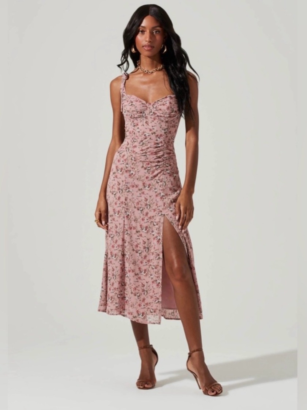 ASTR The Label floral midi dress
